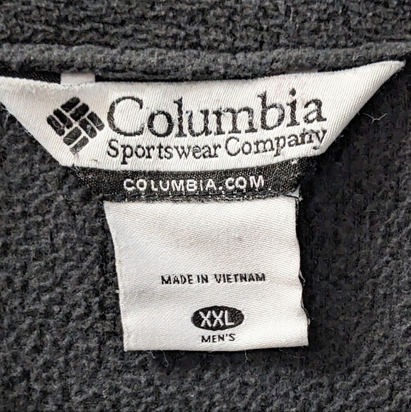 COLUMBIA, Steens Mountain, Full-Zip Fleece Jacket. Charcoal. Size XXL. - Picture 7 of 9